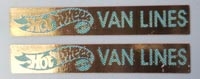 Van Lines Moving Van Decal