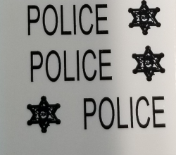 Police Cruiser waterslide decal
