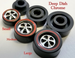 Deep Dish Wheels Chrome Bearing (choose 4)