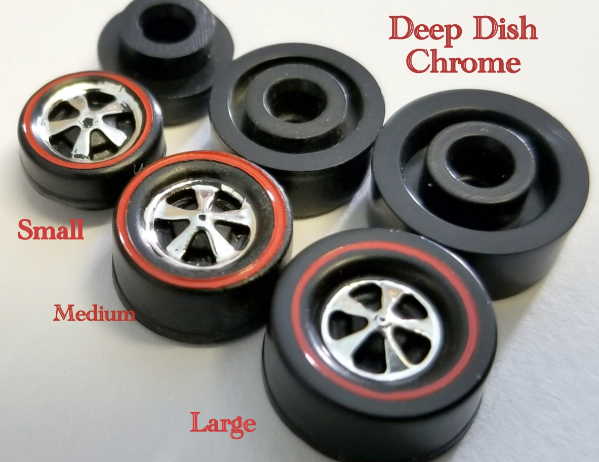 12 Hot Wheels Redline Medium Bearing Deep Dish Wheels 
