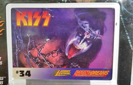 Johnny Lightning Kiss Cars Gene Simmons on Card #34