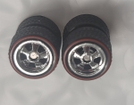 Real Riders Chrome Mags with redline stripe.