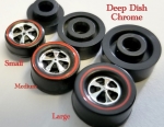 Deep Dish Wheels Chrome Bearing (choose 4)